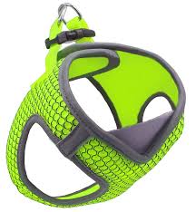 DOCO dog Harness XL V-NECK reflective lime & gray