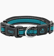 DOCO dog collar small athletica mesh turquoise & black (28-40x2.0cm)