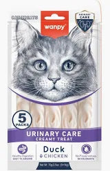 Wanpy Creamy Cat Treats urinary care with duck & chicken (5 Pieces)