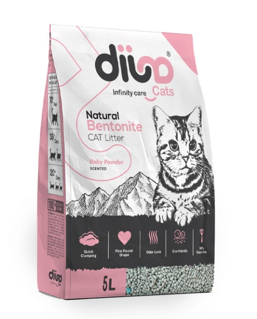 Dija Bentonite Clumping Cat Litter Baby Powder Scent 5 L