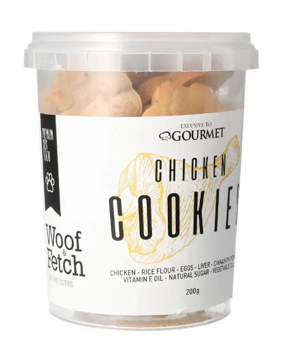 Gourmet Woof & Fetch Cookie Dog Treats with Chicken