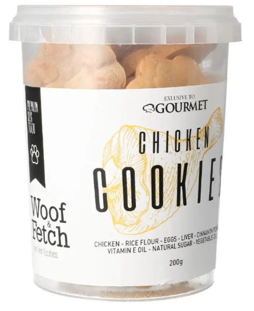 Gourmet Woof & Fetch Cookie Dog Treats with Chicken