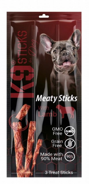 K9 Meaty Sticks Dog Treats with Lamb
