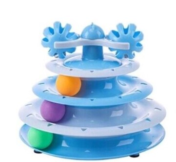 Harry Yaya Pink Turntable Cat Toy with Ball