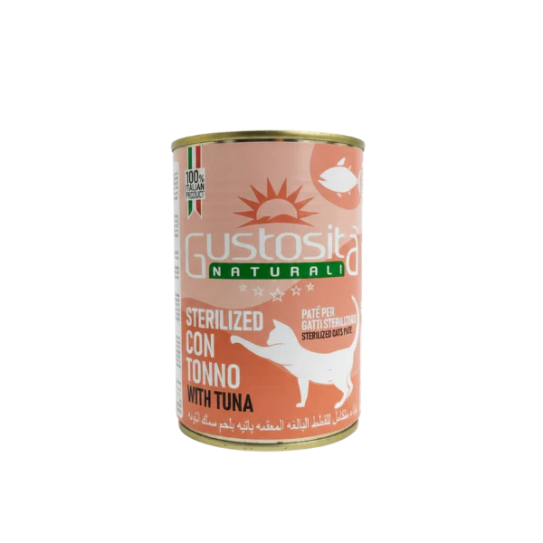 Gustosita wet pate with tuna for sterilized cats 400g