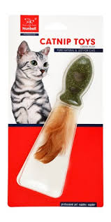 Nunbell Catnip Toy Feather fish
