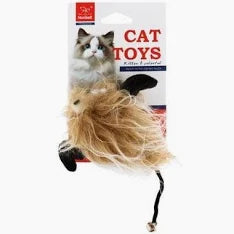 Nunbell Brown Plush Cat Toy with Bell