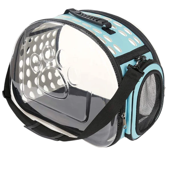 bag for cat & mini dog black mint