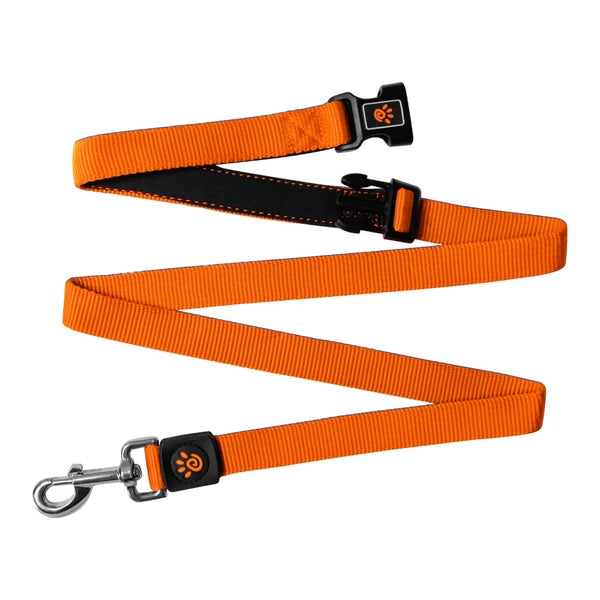 DOCO Jelly Bean Antibacterial Medium Orange Dog Leash (180x2cm)