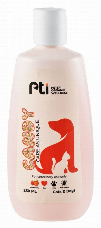 PTI Candy Pet Shampoo Strawberry Scent 250ml