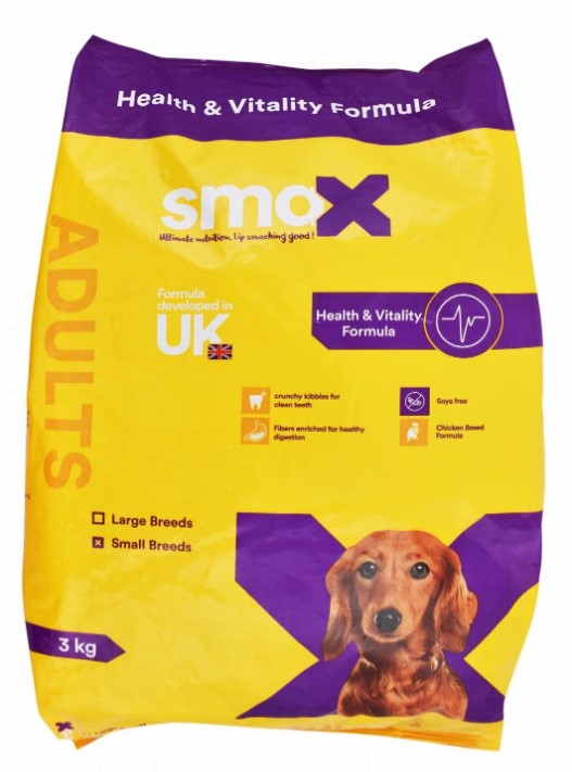 Smax Dry Food with Chicken for Small Breed Adult Dogs3 kg
