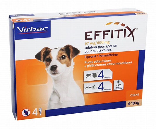 Virbac Effitix Spot On Flea Solution for Small Dogs (4-10kg)