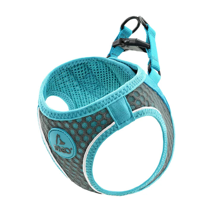 DOCO dog Harness Xlarge reflective active gray & turquoise (52-56cm)