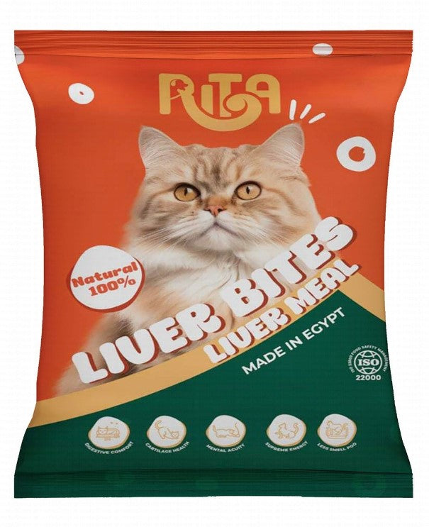 Rita Frozen Natural Liver Bites Cat Food 125gm
