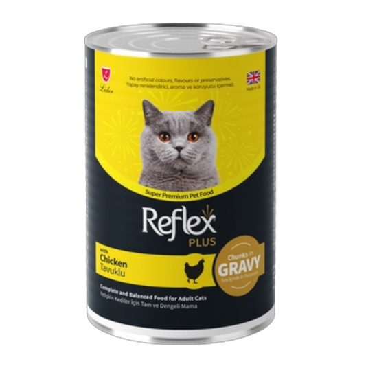 Reflex plus Wet Food Chunks with chicken in Jelly for Adult Cats 400gm