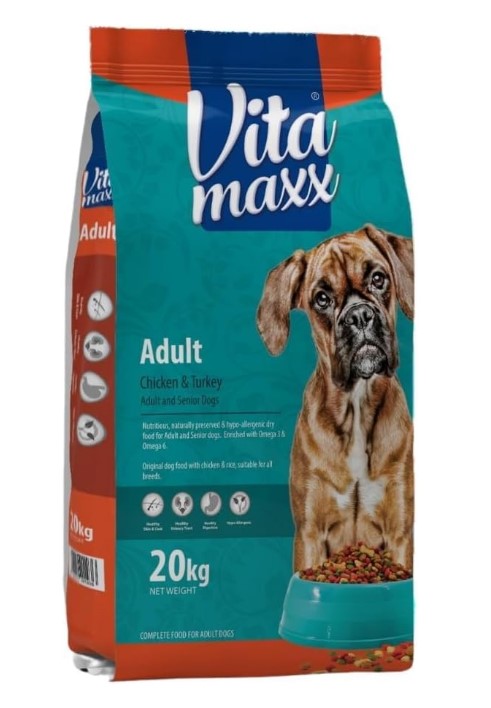 Vita Maxx Hypoallergenic Dry Food with Chicken & Turkey for Adult & Senior Dogs 20 kg
