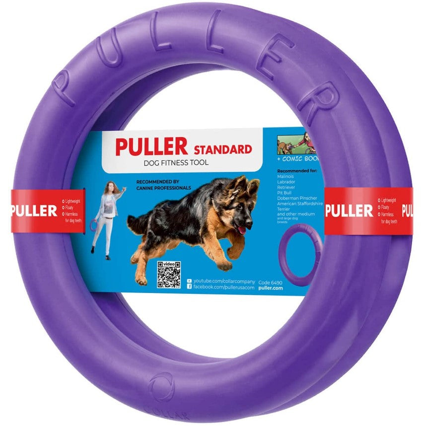 Puller Standard Purple Fitness Fetch Toy for Medium to Large Dog Breeds