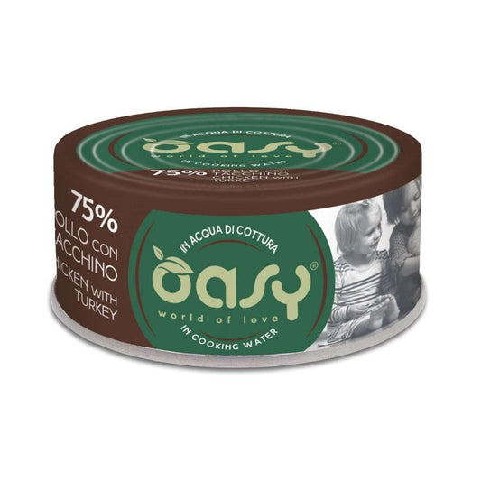 Oasy Wet Food for Adult Cats chicken with turkey 70 g