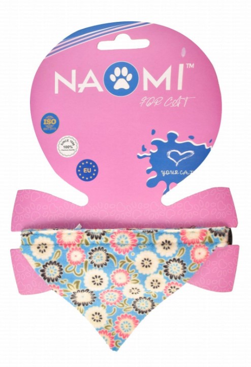 Naomi Small Multicolored Cat Bandana