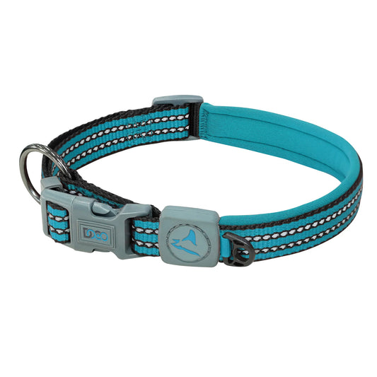 DOCO dog collar small vario o-ring Turquoise & gray (39-44x1.5cm)