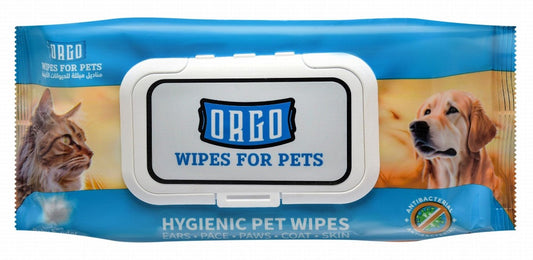 Orgo Pet Wet Wipe Glove Baby Powder Scent 48 wipes
