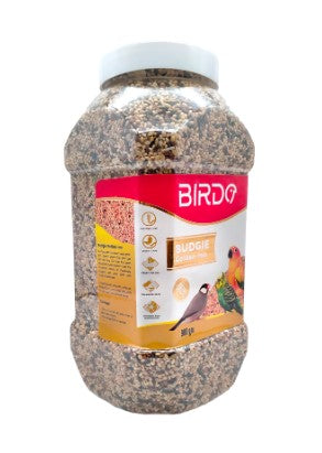 Birdo Golden Mixed Bird Food for Budgies  Zebra Finches & Finches900 gr