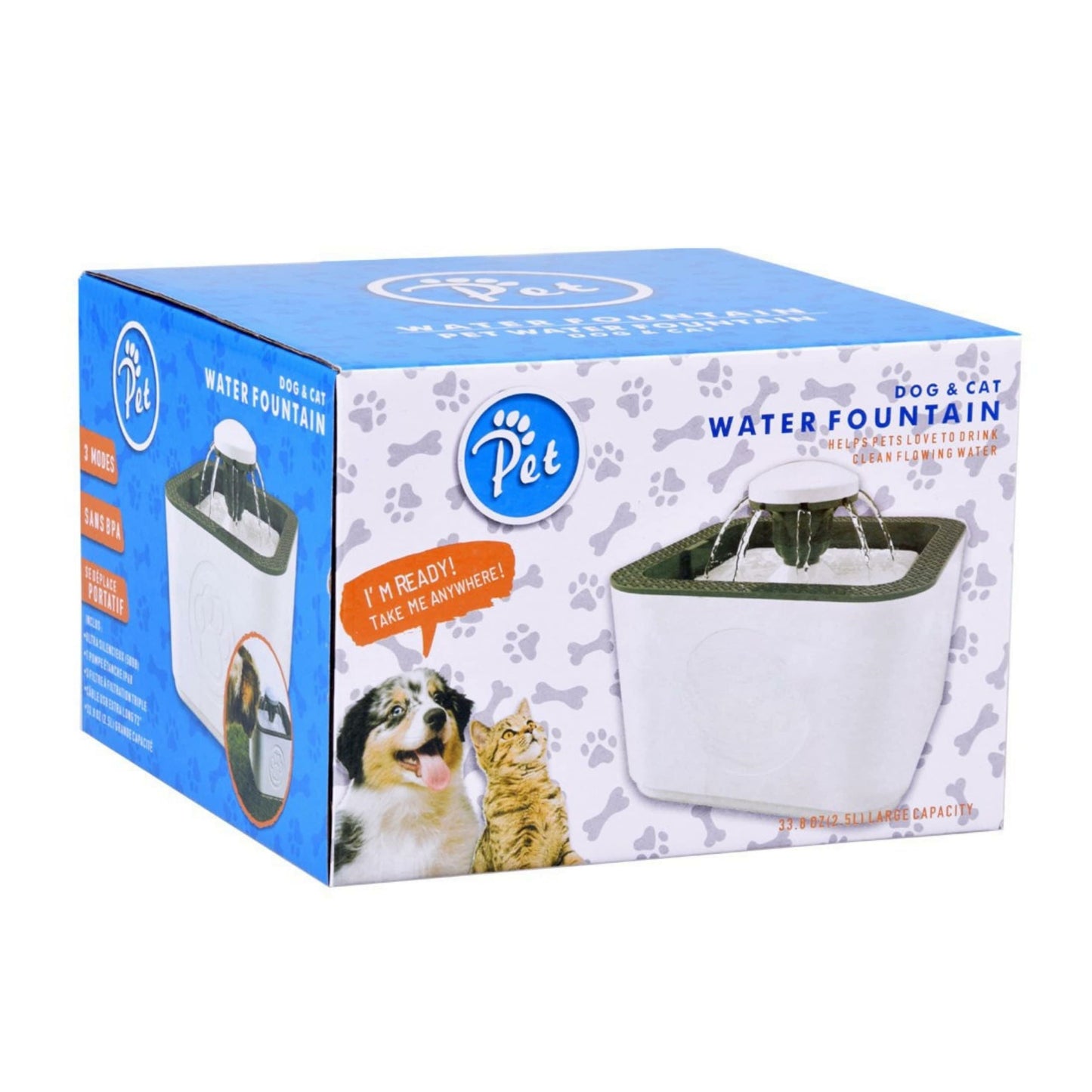 Water fountain white & gray 2.5L
