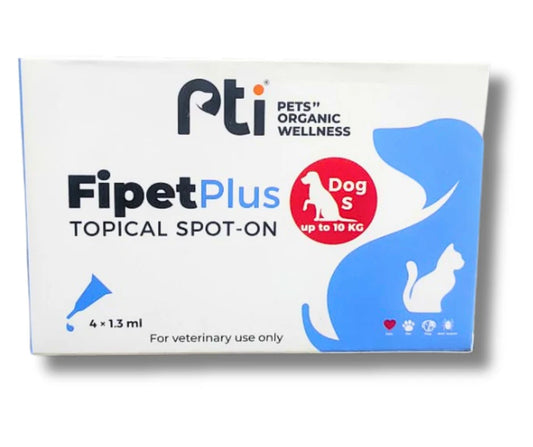 PTI Fipet Plus Topical Spot-On Solution for Dogs 4x1.3ml