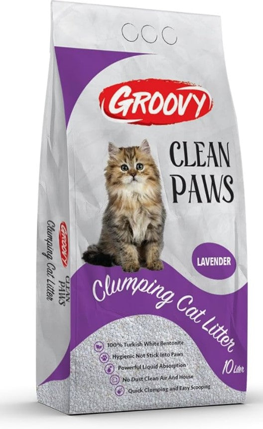 GROOVY CAT LITTER LAVENDER 10L