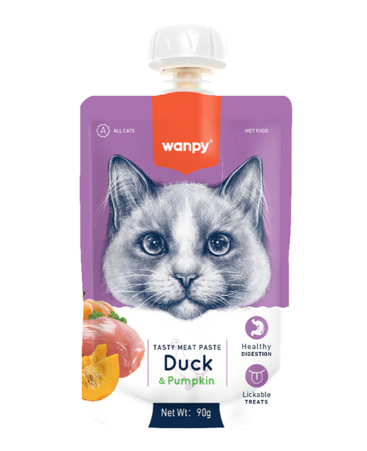 Wanpy Cat Treat Paste with Duck Pumpkin