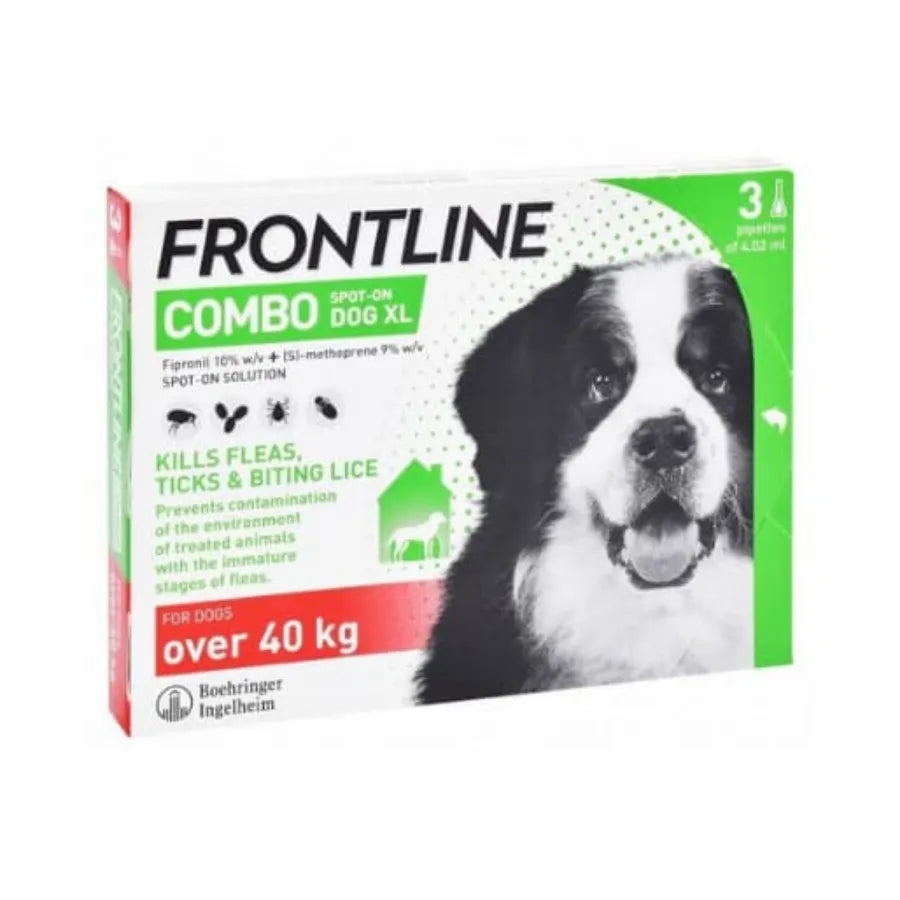 Frontline Combo Flea Tick & Biting Lice Spot-On Dog Solution for XL Dogs (Above 40kg) 4.02 ml