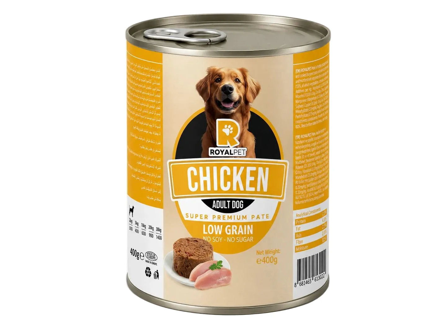 Royalpet wet food pate with chicken for dog 400g