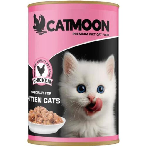 Catmoon wet food chunks with chicken for kitten 400g