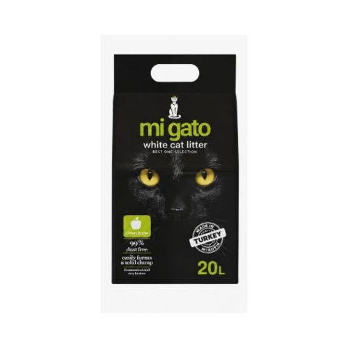 Mi Gato White Clumping Cat Litter apple Scent 20 kg