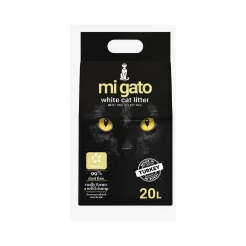 Mi Gato White Clumping Cat Litter jasmine Scent 20 kg
