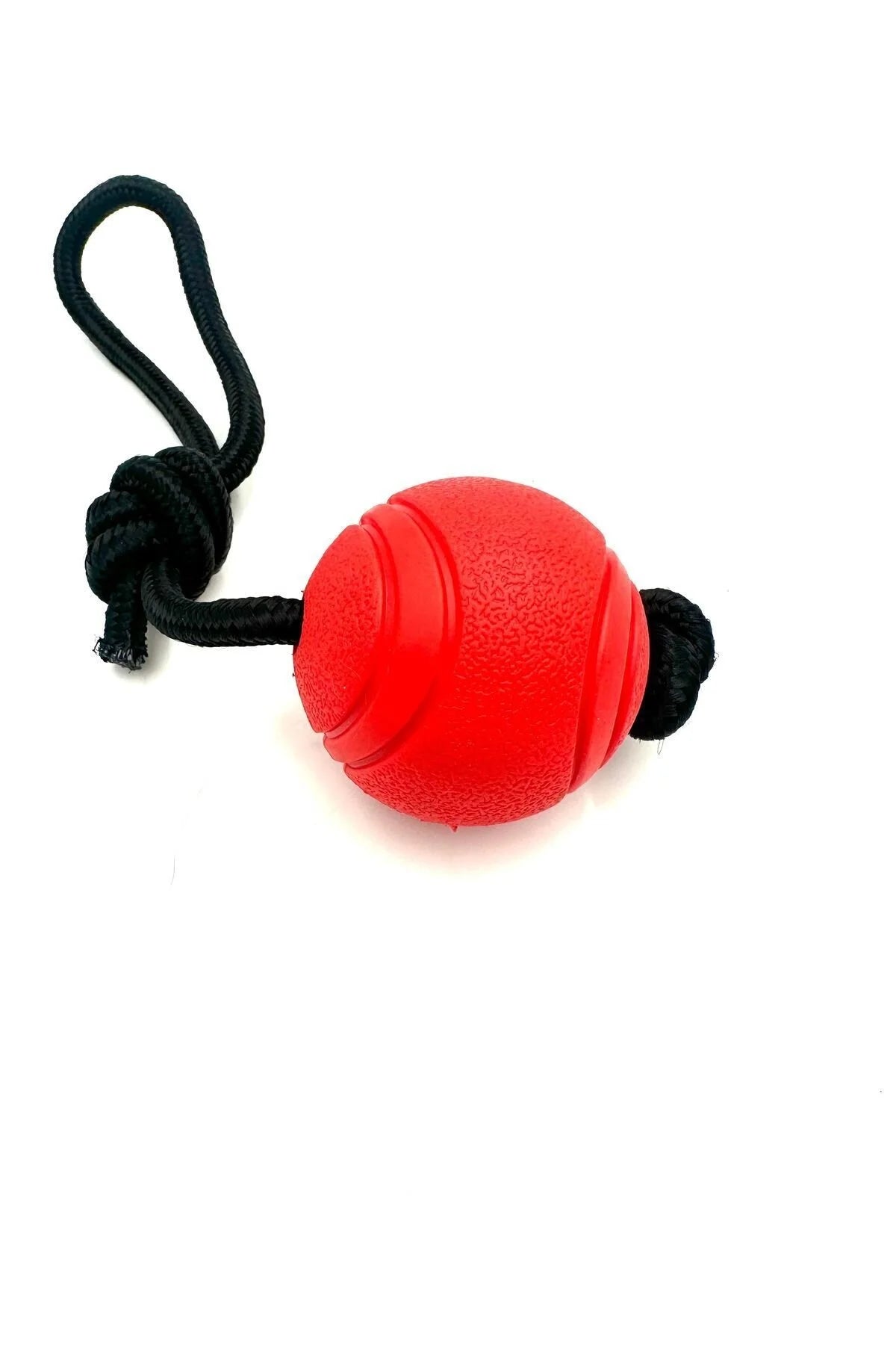 small ball with black rope