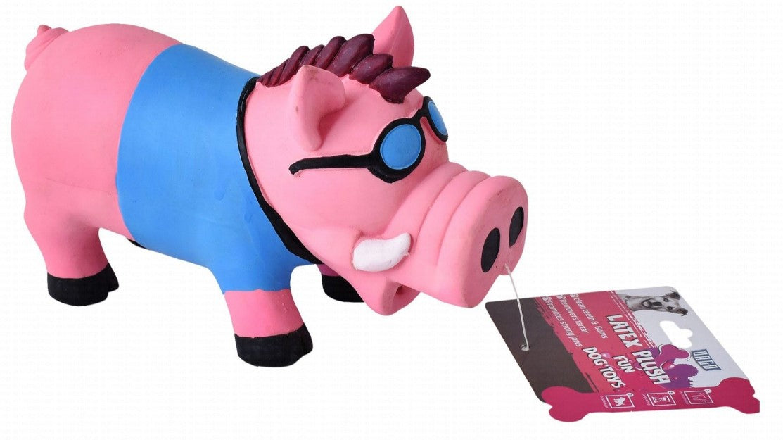 Orgo blue & pink Pig Shape Dog Chew Toy