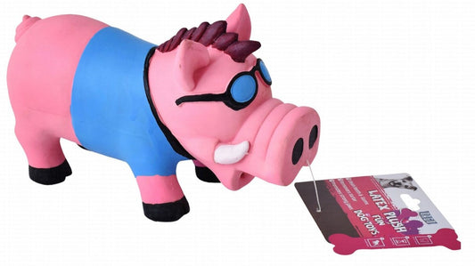 Orgo blue & pink Pig Shape Dog Chew Toy