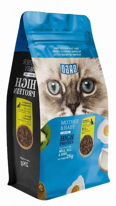 Orgo Dry Food with Milk Egg & Kiwi for Mother & Baby Cats (1+ Months) 2k