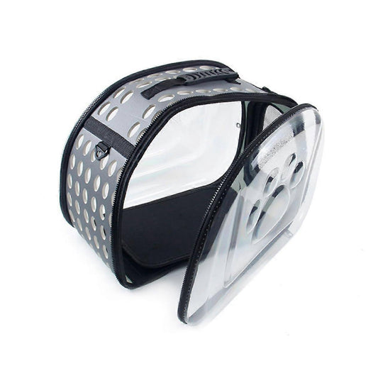 bag for cat & mini dog black gray