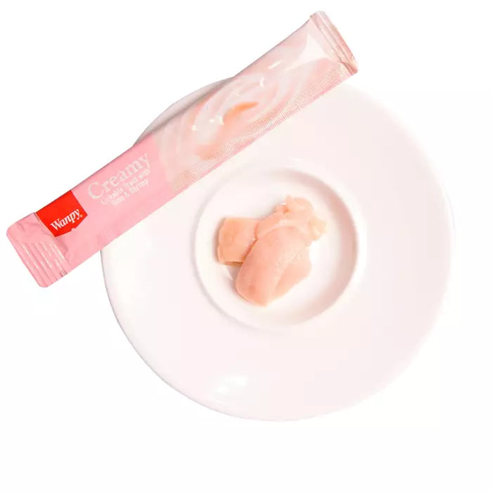 wanpy treats creamy with tuna & shrimp for cat 1pcs