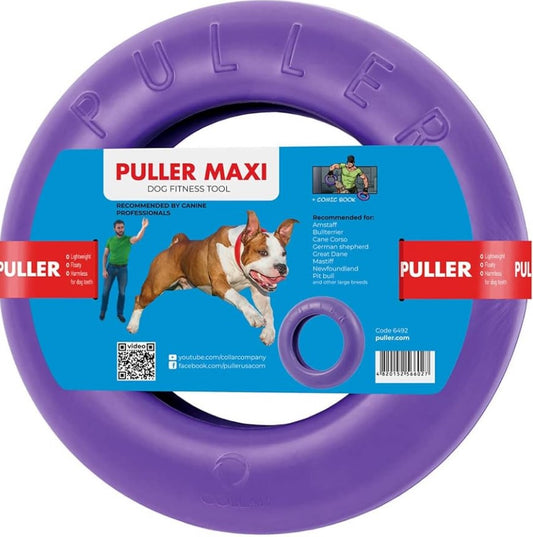 Puller Maxi Purple Fitness Ring Fetch Toy for Large Breed Dogs
