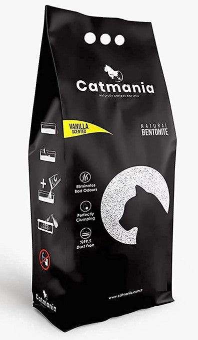 Catmania Bentonite Clumping Cat Litter Vanilla Scent 10l