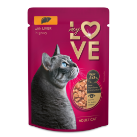 my love wet food with liver for cat 85g