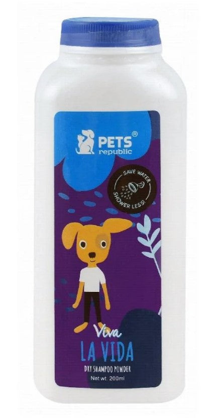 Pets Republic Viva La Vida Dry Shampoo Powder 200 gr