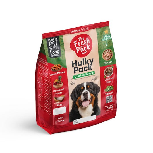 The Fresh Pack Hulky Pack Frozen Chicken Food for Adult Dogs