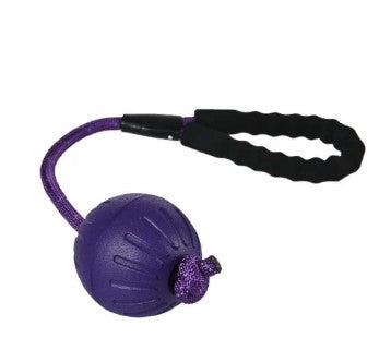 Naomi Black & Purple Rope & Ball Dog Tug Toy