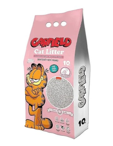 Garfield White Bentonite Clumping Cat Litter Baby Powder Scent10 L