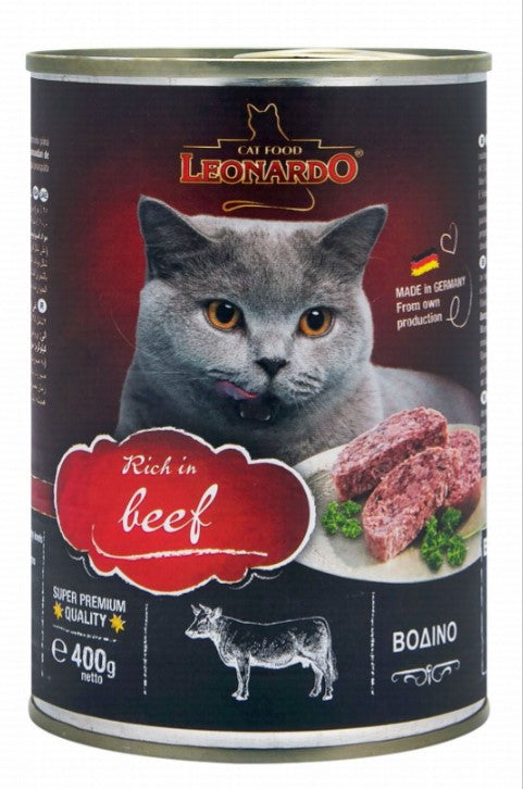 Leonardo Wet Food with Beef for Adult Cats (3-5kg)400 gr