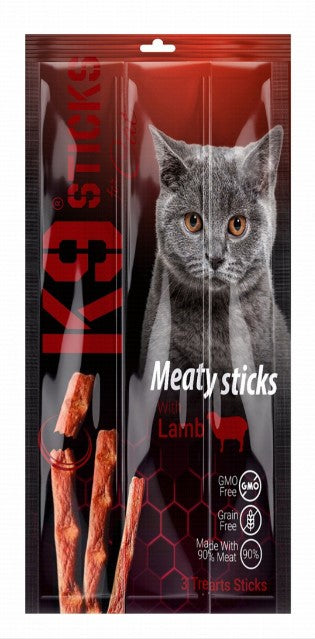 K9 Meaty Sticks Cat Treats with Lamb